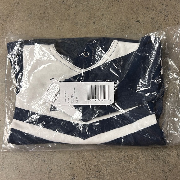 Carter's Navy and White Cheer Dress 3-6mo baby - Picture 1 of 2